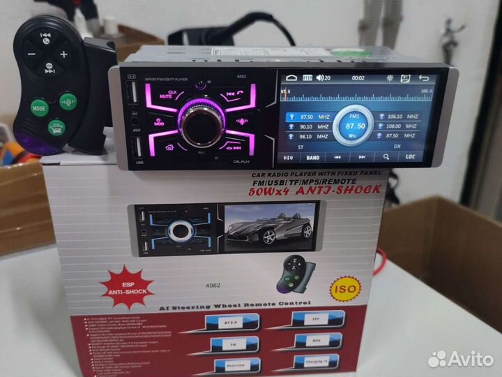 Магнитола 1DIN с мультимедиа и сенсорным экраном