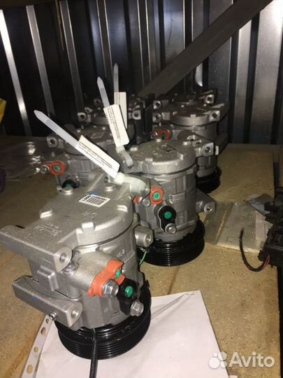 Компрессор кондиционера Solaris кия рио 977014L000