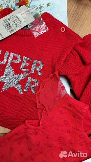 Свитер и блузка для девочки 68 см Испания, Италия