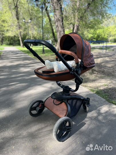 Коляска 2 в 1 rant из экокожи