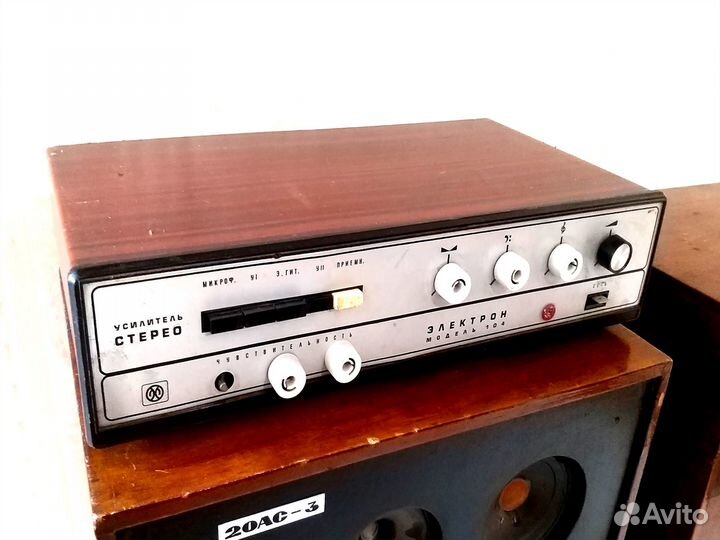 Усилитель Электрон 104 + Колонки