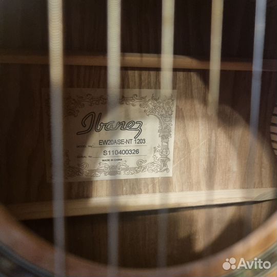 Электроакустическая гитара Ibanez EW20ASE-NT