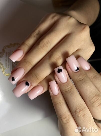 Маникюр на дому наращивание ногтей