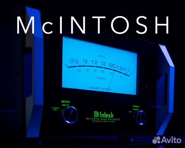 Пара ультра High-END усилителей McIntosh MC1.2KW