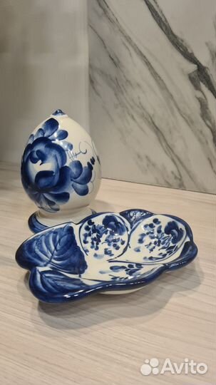 Гжель СССР посуда