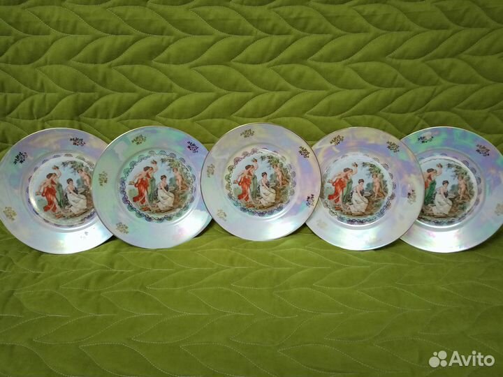 Тарелки перламутр (Наказание Нимфы) 