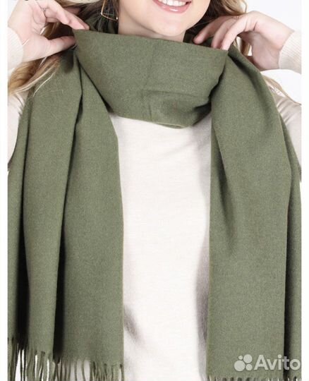 Палантин теплый кашемировый