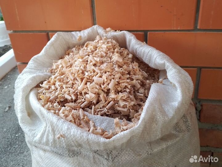Опилки стружка в мешках