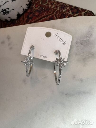 Серьги кольца