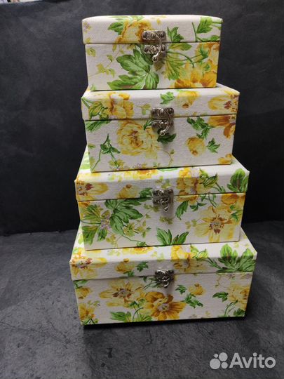 Набор коробок сундуков из 4 х