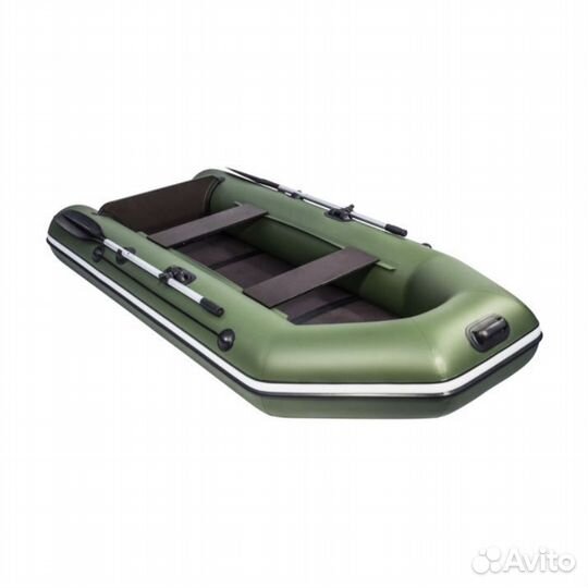 Лодка пвх Аква 2900 Слань-книжка киль зеленый