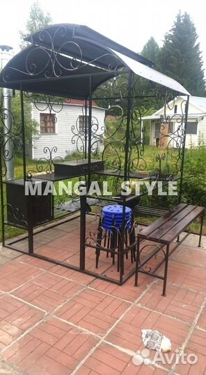 Мангал с крышей