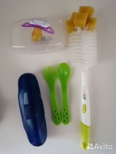 Поильник, бутылочка Nuc, пустышка chicco