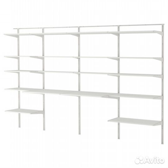 Настенные металлические полки высота 2м ширина 1м