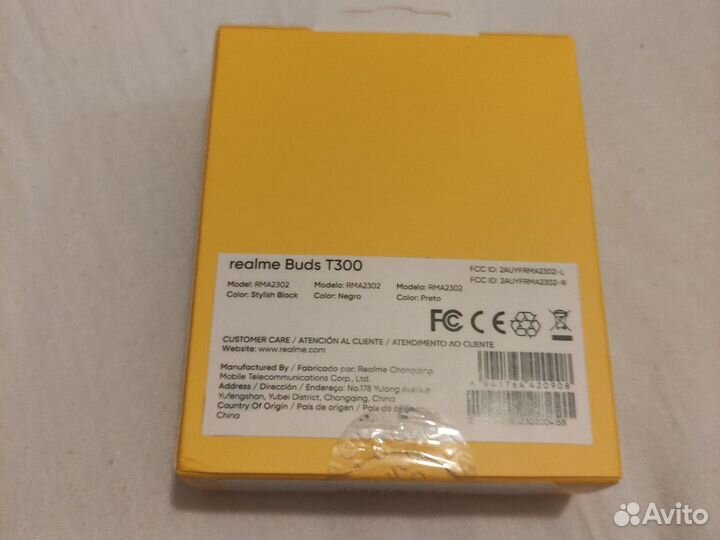 Наушники realme buds t300 ANC новые белые