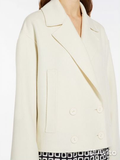 Пальто Max Mara 48 it шерсть шелк