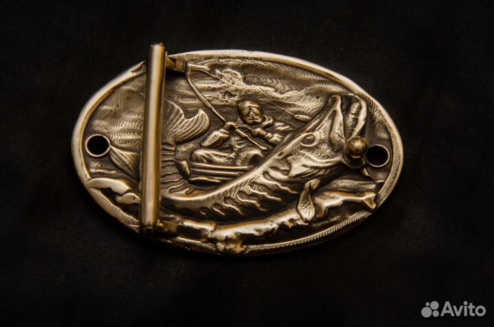 Пряжка рыбалка бляха для ремня