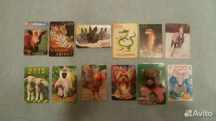Календарики карманные СССР и другие