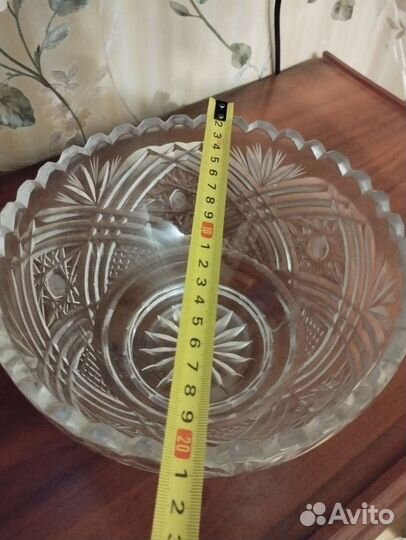 Ваза хрустальная