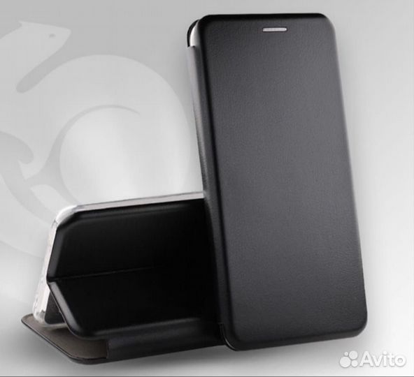 Чехол книжка для Xiaomi redmi 10C, чëрный новый