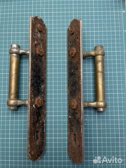 Дверная ручка латунь старинная