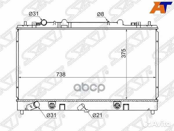 Радиатор Mazda Mazda6 02-08 / Atenza 02-07 MZ00
