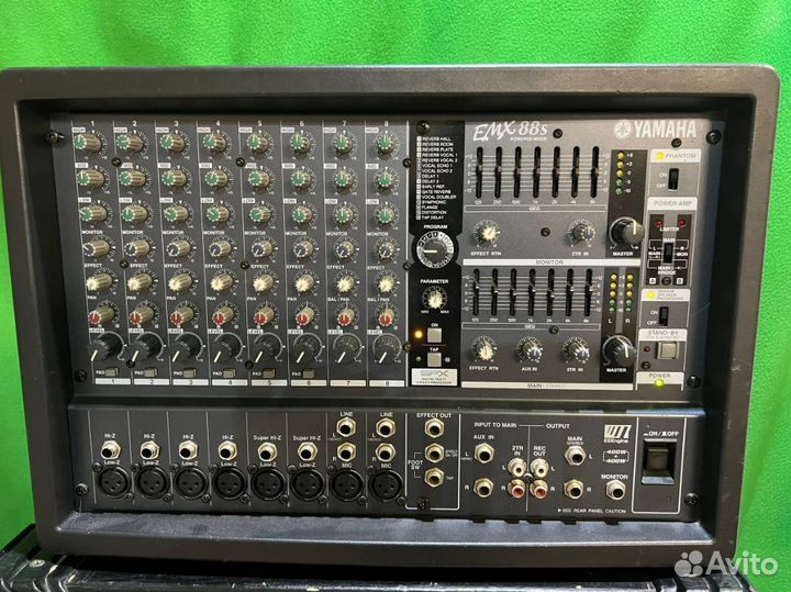Активный микшер Yamaxa EMX88S и 2 колонки
