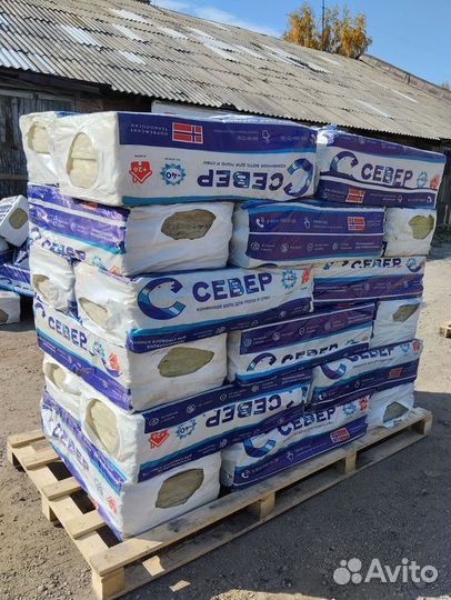 Базальтовая вата Север 3м2, 0.15м3 в ассортименте