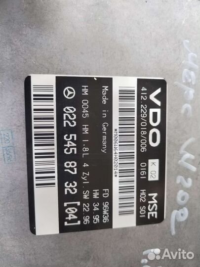 Мозги(эбу)мерседес/Mercedes w202 м111 1.8