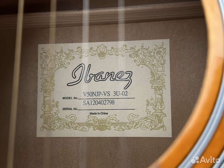 Акустическая гитара Ibanez V50NJP-VS