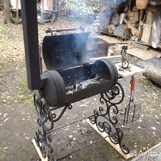 Мангал из газового балона