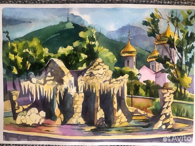 Художественные работы пленэр акварель гуашь