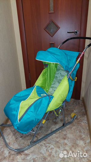 Детские санки коляска ника