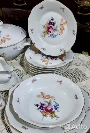 Сервиз Мейсенский букет
