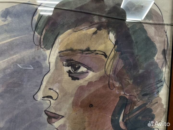 Картина акварелью в раме, Зверев А