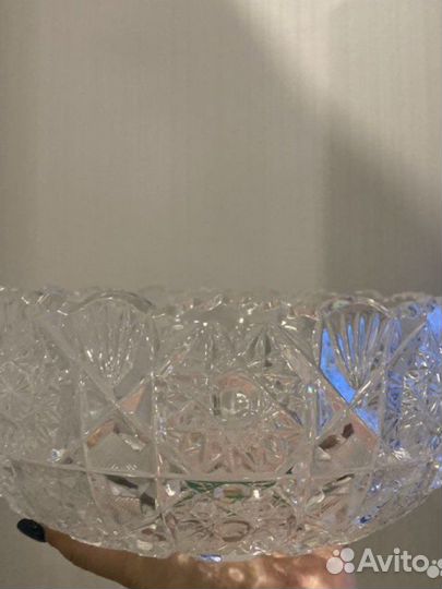 Фруктовница хрустальная