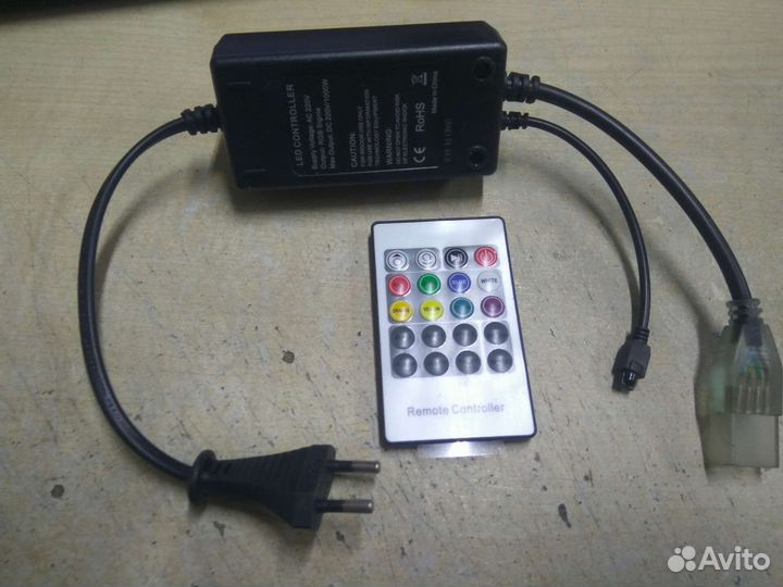 Светодиодная лента 220В RGB многоцветная