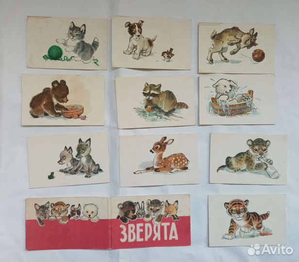 Наборы открыток СССР, сказки