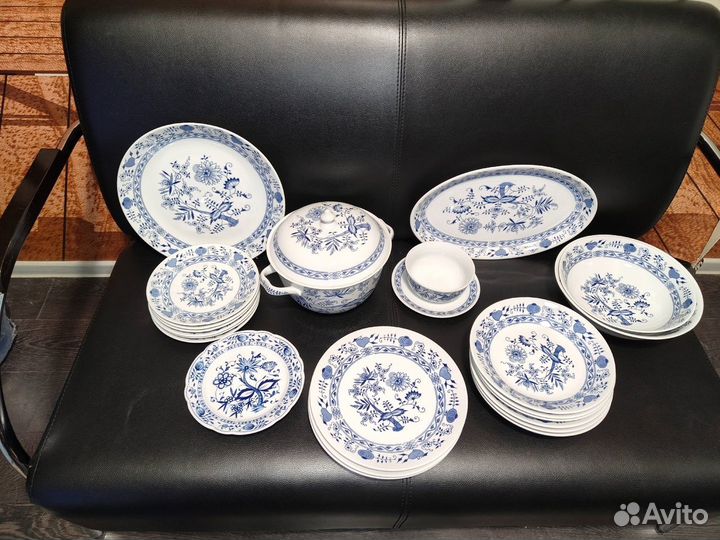 Сервиз Синий Лук Чехословакия