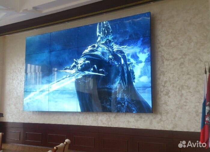 Монтаж видеостен, видеоэкранов, проекторов