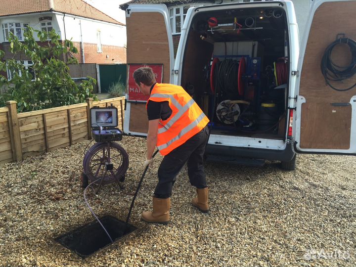 Прочистка канализационной трубы. Гарантия