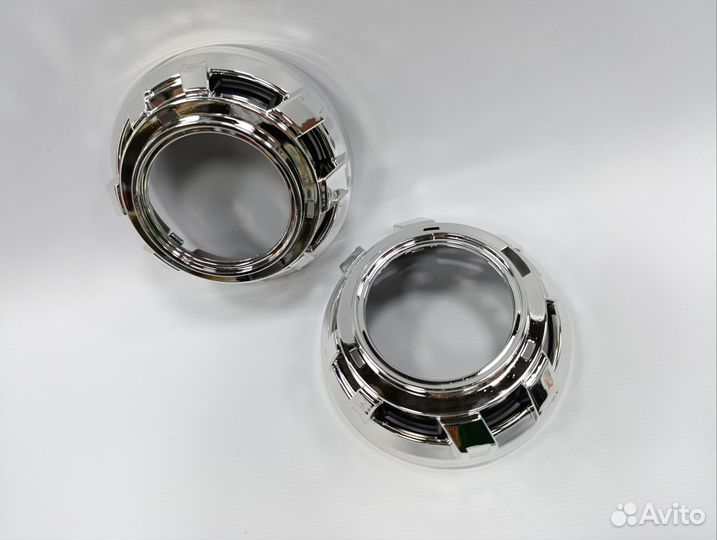 Маски под bi-led модули 3 дюйма (хромированные)