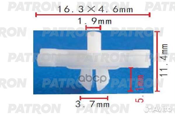 Клипса пластмассовая Volvo применяемость: молди