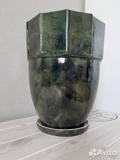 Цветочный горшок керамический новый