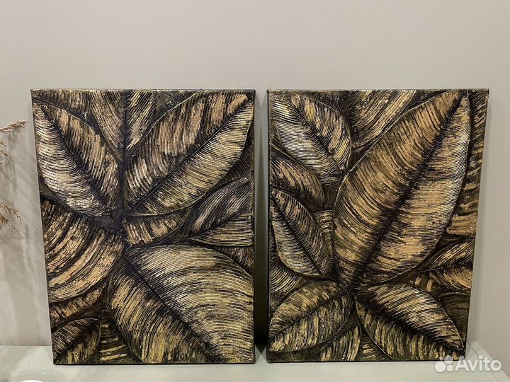 Текстурные картины в смешанной технике, цена за 1