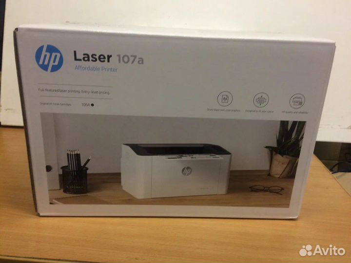 Принтер лазерный hp Laser 107a (новый)