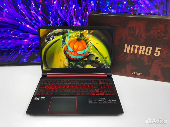 Ноутбук Acer Nitro Ryzen 5,7 Geforce RTX 1050-1650