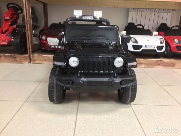 Мощный Электромобиль Jeep speed черный