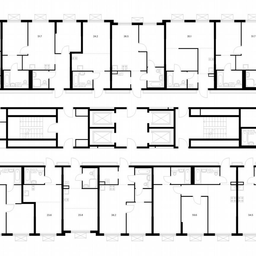 1-к. квартира, 43,3 м², 22/25 эт.