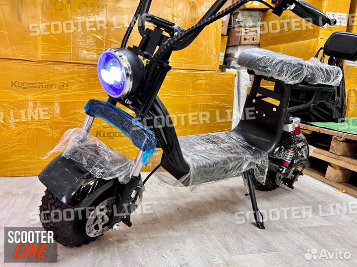 Электроскутер citycoco Wolong C2 Pro Plus